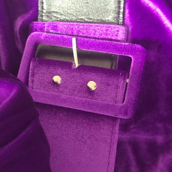 💥SALE💥New Velvet Purple Mini Dress XL - Picture 14 of 14